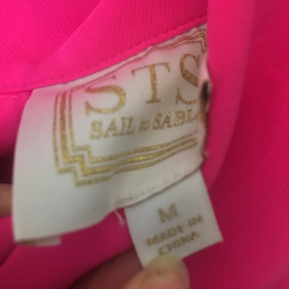 NWOT Sail To Sable Hot Pink Dress - Picture 6 of 6